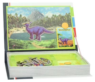 Produktbild von Magnetische koffer dino spielzeug - kreatives magnetbuch für kinder
