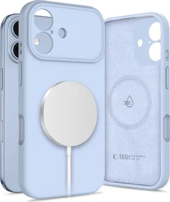 Zdjęcie produktu dla Tech-Protect Silicone Magsafe Iphone 17 Mist Blue