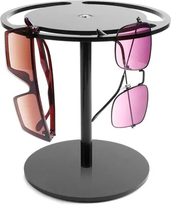 Produktbild von Famanu Brillenhalter 360° drehbar - schwarze Aufbewahrungsbox für 15 Brillen - Brillenständer für Tisch oder Nachttisch - Brillen Organizer mit