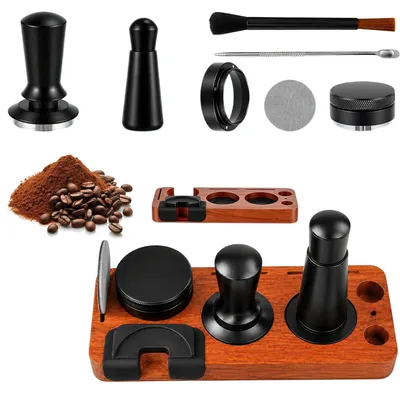 Espresso-Zubehör 8-teilig 51 mm mit Station
