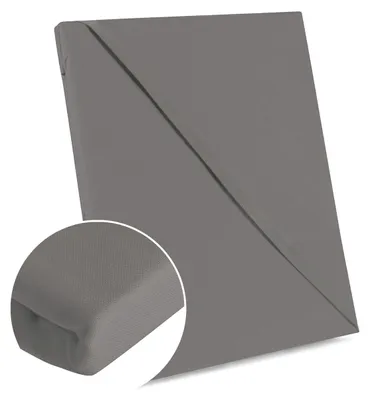 Produktbild von Darymex Baumwoll-Bettlaken 205x220 traditionell ohne Gummizug grau