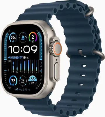 Produktbild von Apple Watch Ultra 2 OLED 49 mm Digital 410 x 502 Pixel Touchscreen 4G Titan GPS