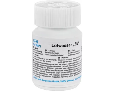 Immagine prodotto di CFH Acqua di saldatura per lastre di zinco 100g Flussante speciale per saldatura morbida per lastre di grondaia