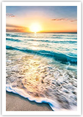 Produktbild von Poster - Poster ohne Rahmen - Meer Welle Strand - 70x100 cm - Wand Bild - Wanddeko - Wandbilder - Kunstposter - Wandposter - Bilder - Kunstdruck - Wanddekoration - Wandbild - P2XPA70x100-3621