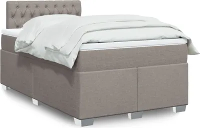 Produktbild von Boxspringbett mit Matratze Taupe 120x190 cm Stoff, Klassische Betten 2024 Neu DesignMöbel