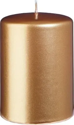 Produktbild von Stumpenkerzen Metallic Gold 10 x Ø 7 cm, 6 Stück
