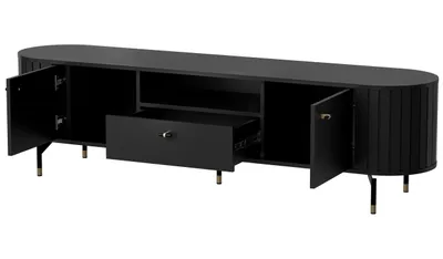 Produktbild von Furniture24 Fernsehschrank Zante Za5 Tv-Schrank 180 X 49 X 40 Cm Lowboard Schwarz