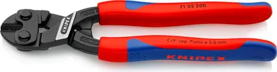 Produktbild von Knipex Kompaktbolzenschneider CoBolt DIN ISO 5743 Mittelschneider 2K-Hüllen - 71 02 200 SB