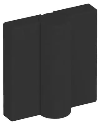 Produktbild von B9505 HEWI Aufschraubband Tiefschwarz matt (Richtung: DIN links) Richtung: DIN links