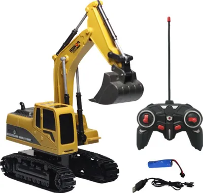 Obrázok produktu pre 1:24 Simulovať zliatina RC Excavator s diaľkovým ovládaním Electronic Engineering Truck Hračka