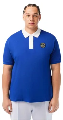 Obrázek produktu pro Lacoste – pánské polo tričko „Heritage“ GT13002 (L) (modrá/bílá)