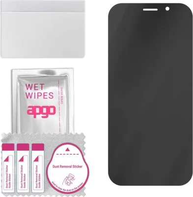 Produktbild von apgo Hybrid Privacy Schutzglas, Matt, kompatibel mit Doogee X97, Anti-Spy, toller Ersatz für Hartglas, kratzfester Displayschutzglas, Displayschutz, Full Glue