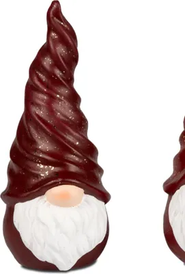 Produktbild von Dekofigur Weihnachtszwerg, Wichtel H. 23cm rot weiß Keramik Formano WA