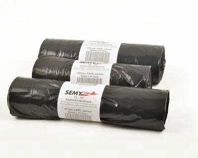 Produktbild von 100x Müllsäcke Zugbandsäcke Kehrichtsäcke 110 Liter Typ 100+ schwarz