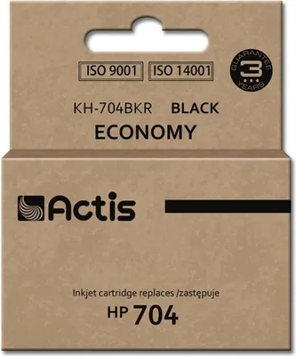 Image de Encre Actis KH-704BKR (remplace HP 704 CN692AE ; Standard ; 15 ml ; noire)