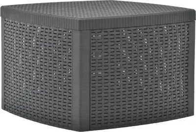 Obrázok produktu pre Príručný stolík, antracitový 54x54x36,5 cm, plast