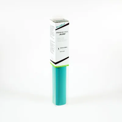 Produktbild von craftcut G39 Plotterfolie glänzend AQUA-GREEN 30,5 x 300 cm