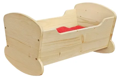 Produktbild von Puppenwiege Puppenbett Puppen Schaukelbett Fichte geölt 95-300