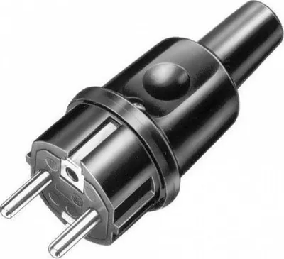 Produktbild von Hermetischer Gummistecker Uni-Schuko 16A 2P+Z 230V IP44 9002210 AEP