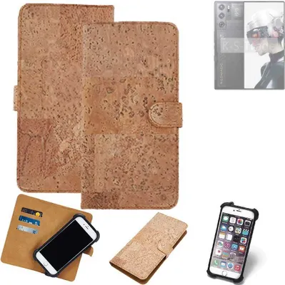 Produktbild von K-S-Trade Hülle kompatibel mit Nubia Redmagic 9 Pro  Kork Handyhülle Cover  Schutzhülle TPU Case Bumper in Hellbraun, (1x)