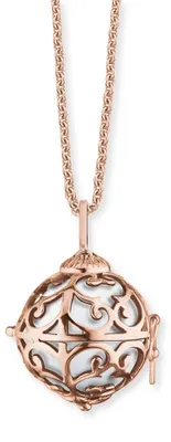 Produktbild von Engelsrufer Kette ERN-ER-01-XS-R Silber rosévergoldet mit Klangkugel L50