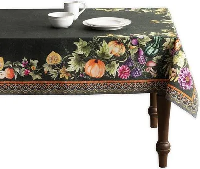 Produktbild von Kleed aus 100% Baumwolle, für Küche, Esszimmer, Tisch, Dekoration, Feste, Hochzeiten, Weihnachten (160 cm x 220 cm)