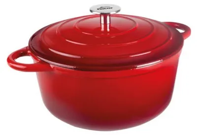 Produktbild von Runde auflaufform 20 cm rot Lacor 71730