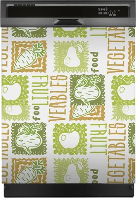 Produktbild von Magnete Dekorative 60x70 cm Küche Magnetmatte Spülmaschine - Obst und Gemüse