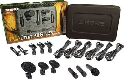 Produktbild von Shure PGA DRUMKIT6, Bühnen-/Auftrittsmikrofon, -55 dB, 50 - 12000 Hz, Kardioide, Dynamisch, Kabelgebunden