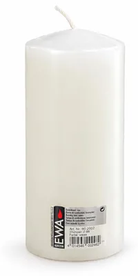 Produktbild von EWA Stumpenkerze Weiß 200 x 80 mm – ca. 75 Std. Brenndauer –Altarkerze