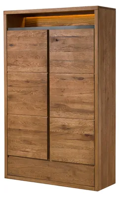 Produktbild von MASSIVMOEBEL24.DE Kleiderschrank Wild-/Zerreiche 120x42x190 natur geölt MONTREUX LUX #130