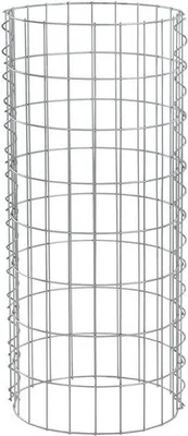 Produktbild von Gabione Steingabionen Steinkorb Höhe 80 cm Drahtkorb Gabionensäule rund Ø 35 cm