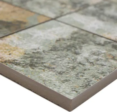 Produktbild von Keramikmosaik Fliesen Moonlight Braun Grün 95x95mm