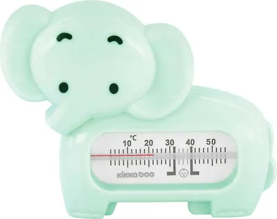 Produktbild von Kikkaboo Elephant Badethermometer Grün  Grün One Size