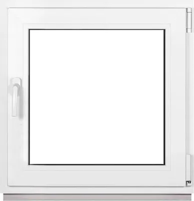 Produktbild von Framex Kellerfenster Weiß BxH 70x70cm (700x700mm) 2fach (32mm) Dreh Kipp DIN Rechts - Kunststofffenster Premium Fenster - Alle Größen