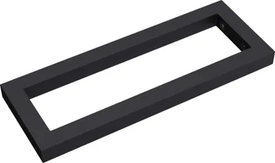 Produktbild von Mai & Mai Design Wandkonsole aus Edelstahl in Schwarz, BTH: 50x3x15 cm, Waschtisch Halterung 1 Stück WH01