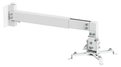 Image de Support mural vidéoprojecteur blanc - bras 36,5-60 cm