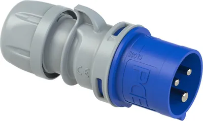 Produktbild von Elso CEE Stecker, 16A, 3pol, 6h, IP44, Schraublose Klemme, 1 Stk.