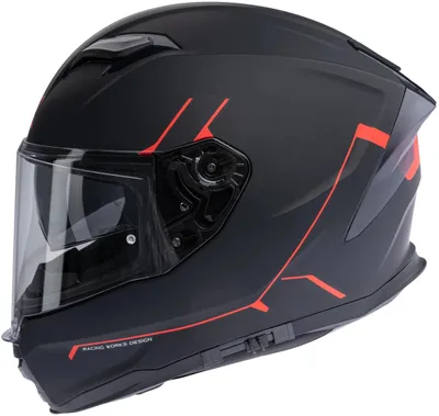 Produktbild von Spec X Integralhelm SX-82.03 Stinger XXL Schwarz Matt / Rot Stinger