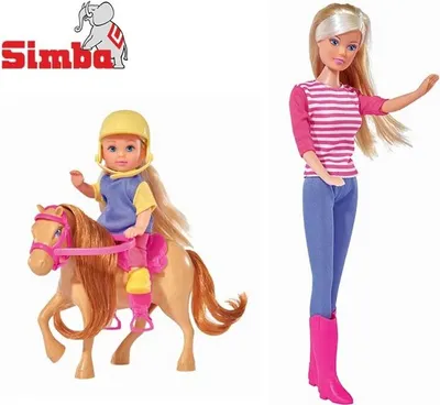 Obrázok produktu pre Bábiky Steffi A Evi S Koňom Simba