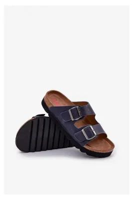 Produktbild von Leichte Herren Sandalen Mit Schnallen  Big Star NN174530 Marineblau 43