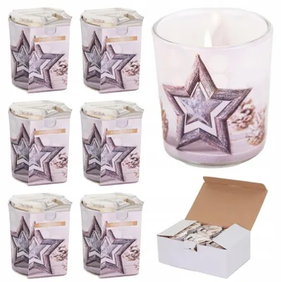 Produktbild von Bispol Winter Star Duftkerze Vanille 6er-Set