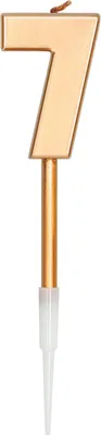 Produktbild von Elegant Blue Zahlenkerze 7 bronze 14cm
