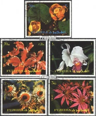 Produktbild von Briefmarken Fujeira 1972 Mi 1332A-1336A (kompl.Ausg.) gestempelt Blumen