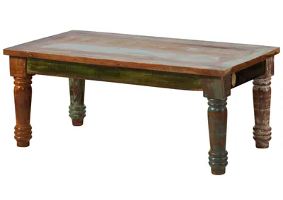 Produktbild von MASSIVMOEBEL24 Couchtisch Altholz 110x60x45 mehrfarbig lackiert FABLE #06