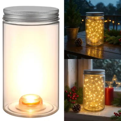 Produktbild von 12 LED Dekolichter Tischdeko Leuchte Laterne Tischlampe Tischleuchte Innen