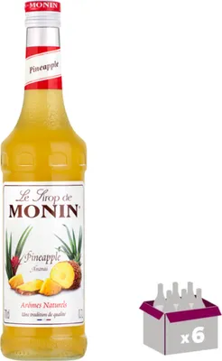 Image de Lot de 6 Sirop Monin - Ananas - 70cL
