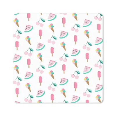 Produktbild von MuchoWow® Mauspad Mousepad Sommer - Muster - Pastell 30x30 cm - Mousepads - Maus Mat - Pad - Mausunterlage - Gaming