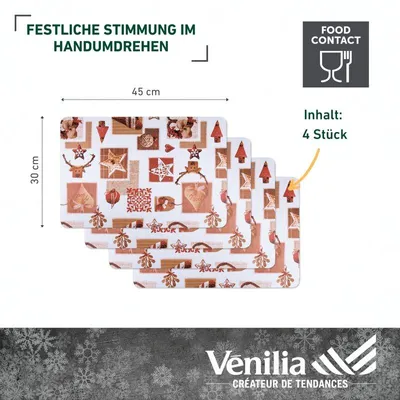 Produktbild von Tischset Santa, 45x30cm, 4 Stück