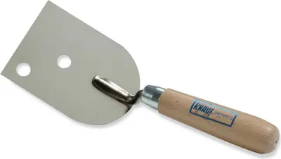 Produktbild von Knauf Jet Spachtelkelle mit extra dickem Blatt und Stanzungen für Akustikplatten